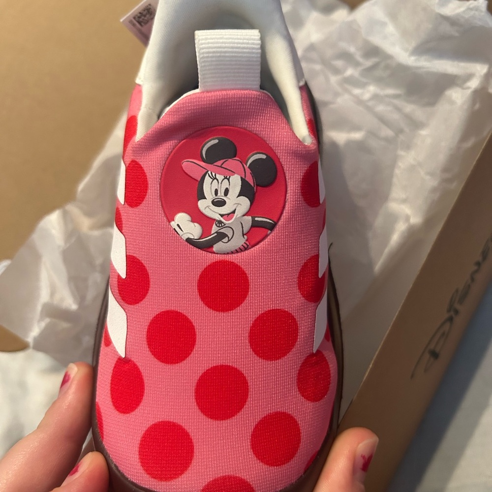 Adidas Kids Pink Polka Dot Sneakers